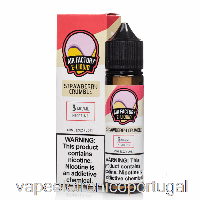 Vape Eletronico Crumble De Morango - Air Factory - 60ml 6mg